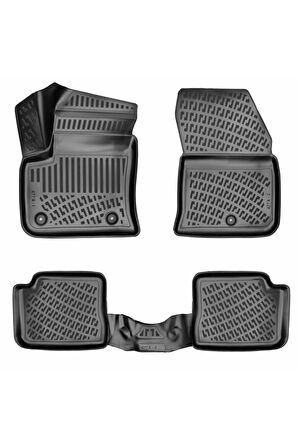 Opel Mokka (Üst Kısım)  Elektrikli 2023 Model 3D Bagaj Havuzu ve Araca Özel Paspas Seti 