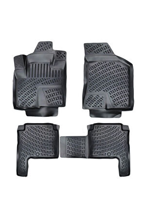 Hyundai Santafe 5 Kişilik 2009 Model 3D Bagaj Havuzu ve Araca Özel Paspas Seti 