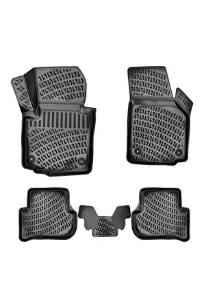 Skoda Yeti 2011 Model 3D Bagaj Havuzu ve Araca Özel Paspas Seti 