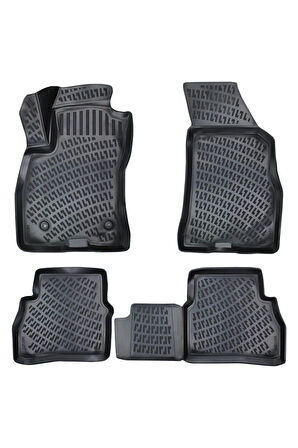 Fiat Doblo 2021 Model 3D Bagaj Havuzu ve Araca Özel Paspas Seti 