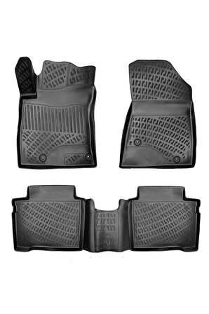 Kia Niro Elektrikli Elegance Paket 2024 Model 3D Bagaj Havuzu ve Araca Özel Paspas Seti 