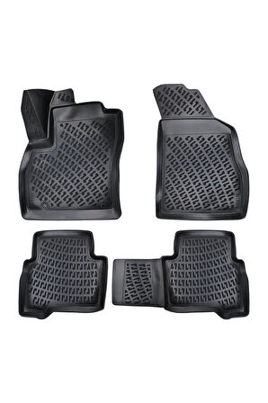 Fiat Fiorino Halı Zemin 2013 Model 3D Bagaj Havuzu ve Araca Özel Paspas Seti 