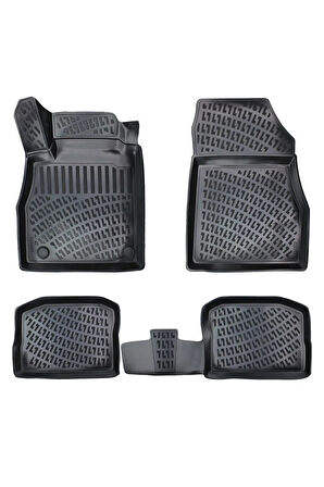 Nissan Micra 2021 Model 3D Bagaj Havuzu ve Araca Özel Paspas Seti 