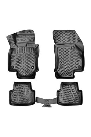 Skoda Octavia 2016 Model 3D Bagaj Havuzu ve Araca Özel Paspas Seti 