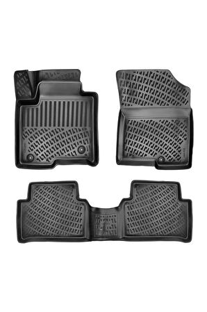 Kia Sorento 7 Koltuk 2024 Model 3D Bagaj Havuzu ve Araca Özel Paspas Seti 