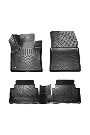 Citroen C5 Aircross (Alt Kısım) 2017 Model 3D Bagaj Havuzu ve Araca Özel Paspas Seti 