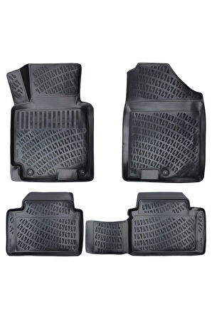 Kia Ceed HB (Alt Kısım) 2015 Model 3D Bagaj Havuzu ve Araca Özel Paspas Seti 