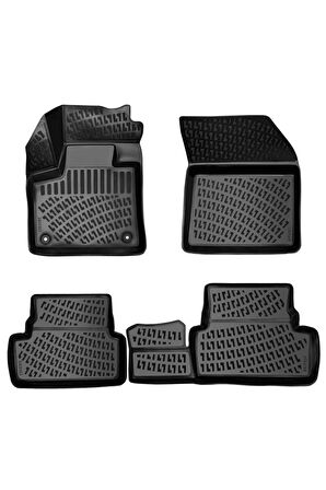 Opel Grandland (Üst Kısım) 2020 Model 3D Bagaj Havuzu ve Araca Özel Paspas Seti 