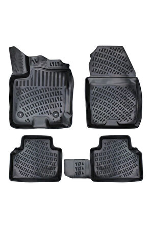 Ford Courier 2021 Model 3D Bagaj Havuzu ve Araca Özel Paspas Seti 