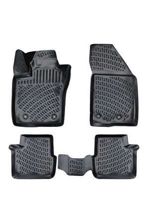 Fiat Egea HB Stepneli 2022 Model 3D Bagaj Havuzu ve Araca Özel Paspas Seti 