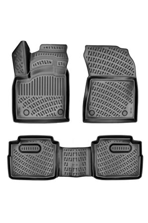 Nissan X-Trail 5 Koltuk E-power 2023 Model 3D Bagaj Havuzu ve Araca Özel Paspas Seti 