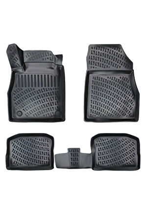 Nissan Micra 2023 Model 3D Bagaj Havuzu ve Araca Özel Paspas Seti 