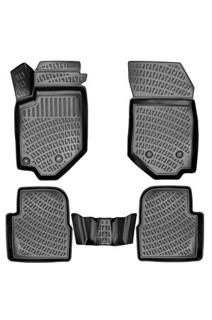 Peugeot 2008 (Alt Kısım) 2022 Model 3D Bagaj Havuzu ve Araca Özel Paspas Seti 