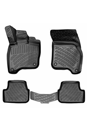 Volkswagen Golf-E 2017 Model 3D Bagaj Havuzu ve Araca Özel Paspas Seti 