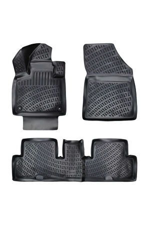 Citroen C4 Picasso 7 koltuklu 2013 sonrası Model 3D Bagaj Havuzu ve Araca Özel Paspas   