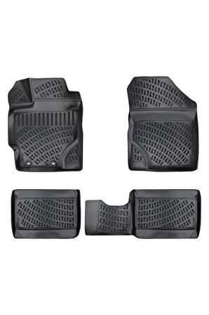 Toyota Yaris 2018 Model 3D Bagaj Havuzu ve Araca Özel Paspas Seti 