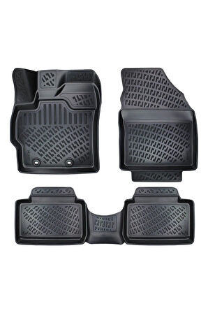 Toyota Yaris Cross (Üst Kısım) 2024 Uyumlu 3D Bagaj Havuzu ve Araca Özel Paspas Seti 