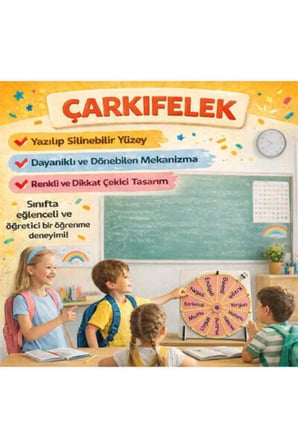 Pembe Çarkıfelek Ahşap Eğitici Oyun Materyali + Mesakademi Eğitim Desteği Hediyeli