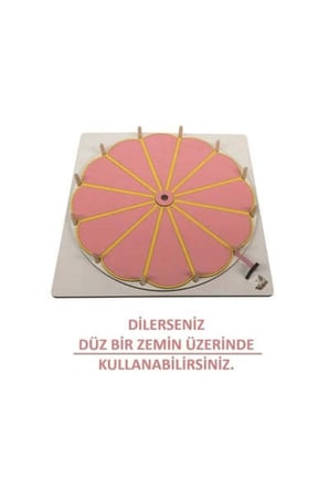 Pembe Çarkıfelek Ahşap Eğitici Oyun Materyali + Mesakademi Eğitim Desteği Hediyeli