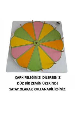 Dev Boy 50 cm Çarkıfelek Ahşap Eğitim Materyali + Mesakademi Eğitim Desteği Hediyeli