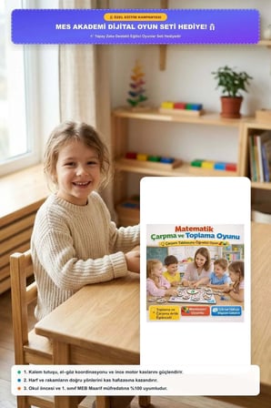 Çarpma ve Toplama Matematik Ahşap Eğitici Seti + Mesakademi Eğitim Desteği Hediyeli