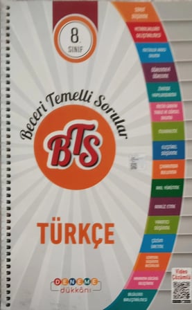 8. Sınıf Türkçe BTS Beceri Temelli Sorular - Deneme Dükkânı + Mesakademi Hediyeli