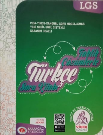 LGS Taktik Çözümlerle Türkçe Soru Kitabı - Engin Akman (Karaağaç Yayıncılı + Mesakademi Hediyeli