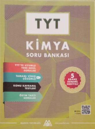 TYT Kimya Soru Bankası - Marsis Yayınları (5 Branş Deneme Hediyeli) + Mesakademi Hediyeli