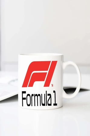 Formula Baskılı 330 ml Porselen Kupa Bardak (123705-1)