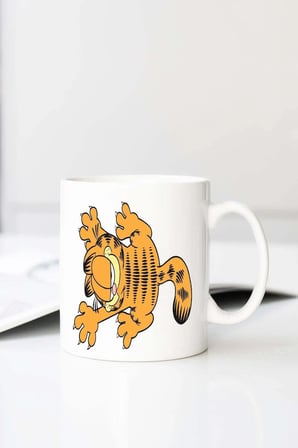 Garfield Rm K Baskılı 330 ml Porselen Kupa Bardak (123767-1)