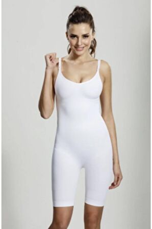 Formangel Tam Boy Ince Askılı Paçalı Toparlayıcı Korse #rising&petricor 9001