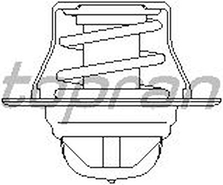 TOPRAN 755 Termostat Bora-Caddy-Golf-Passat-Polo-T5-Sharan-Octavıa-Fabıa-Toledo-Ibıza-C