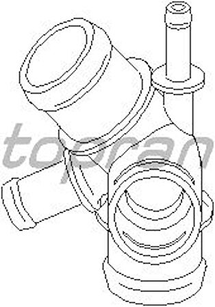 TOPRAN Su Flansı (Termostat Yuvası) Golf Iv-Bora