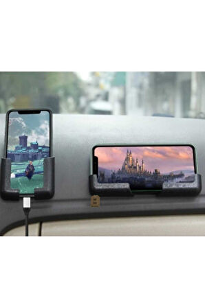 ARAÇ TORPİDO TELEFON TUTACAĞI YATAY VE DİKEY KULLANIM 6.5cm TABLET STANDI ŞARJ STANDI