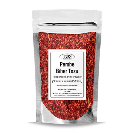 Pembe Karabiber Tozu 50 gr (1. Kalite) Schinus terebinthifolius