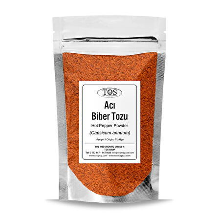 Acı Kırmızı Biber Tozu 50 gr (1. Kalite) Capsicum annuum