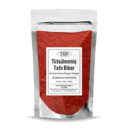 Tütsülenmiş (Füme) Tatlı Biber 250 gr (1. Kalite) Capsicum annuum