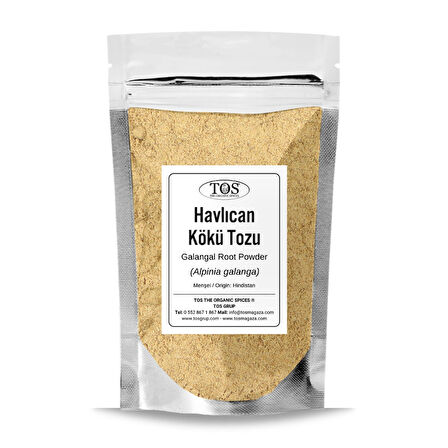 Havlıcan Kökü Tozu 100 gr (1. Kalite) Alpinia galanga