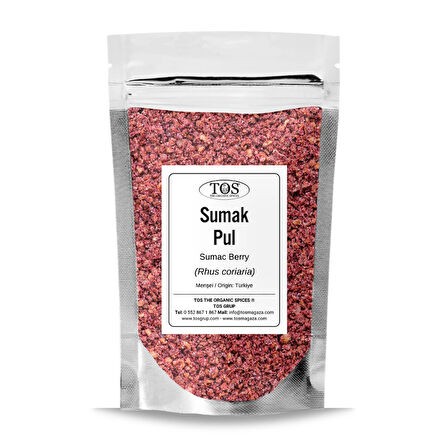 Sumak 100 gr (1. Kalite) Rhus coriaria