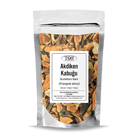 Akdiken Kabuğu (Barut Ağacı) 100 gr (1. Kalite) Frangula alnus
