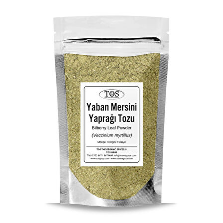Yaban Mersini Yaprağı Tozu 100 gr (1. Kalite) Vaccinium myrtillus