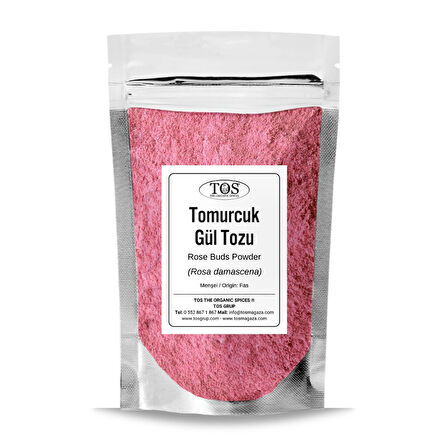 Tomurcuk Gül Tozu 100 gr (1. Kalite) Rosa damascena