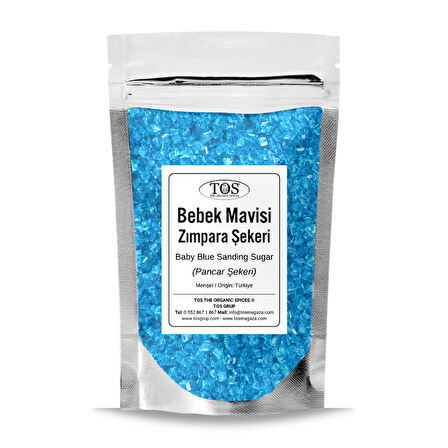 Bebek Mavisi Zımpara Şekeri 250 gr Baby Blue Sanding Sugar