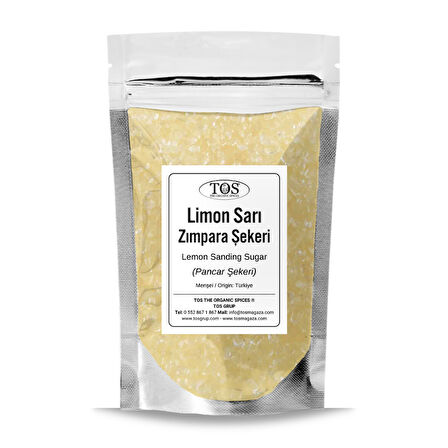 Limon Sarı Zımpara Şekeri 100 gr Lemon Yellow Sanding Sugar