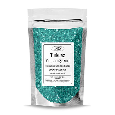 Turkuaz Zımpara Şekeri 250 gr Turquoise Sanding Sugar