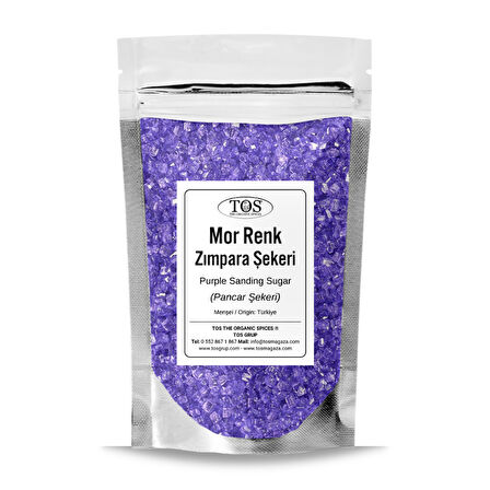 Mor Zımpara Şekeri 100 gr Purple Sanding Sugar