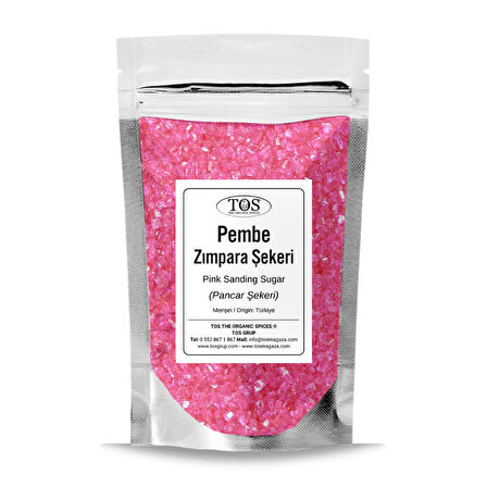 Pembe Zımpara Şekeri 100 gr Pink Sanding Sugar