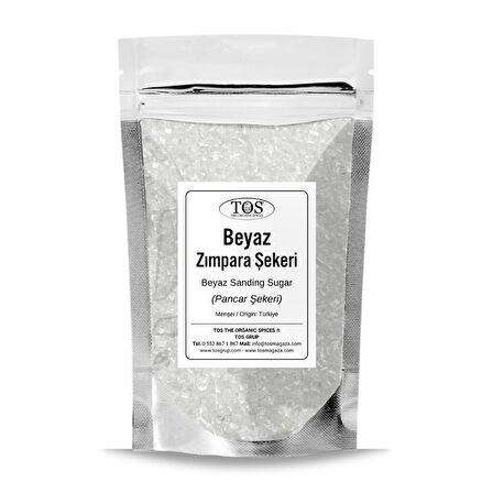 Beyaz Zımpara Şekeri 250 gr White Sanding Sugar