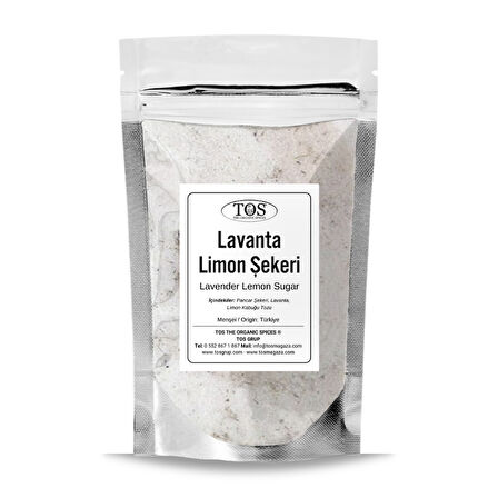 Lavanta Limon Şekeri 100 gr (1. Kalite) Lavender Lemon Sugar