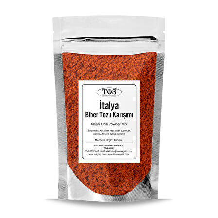 İtalya Biber Tozu Karışımı 100 gr (1. Kalite) Italian Chili Powder Mix